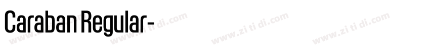 Caraban Regular字体转换